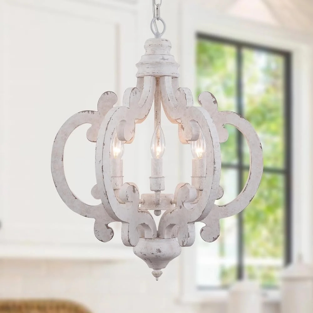 Wood Chandelier Light Fixture - Image 5