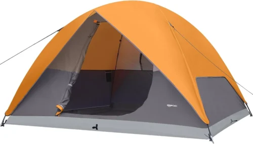 Basics Camping Tent, 3-Season Dome Design with Rainfly