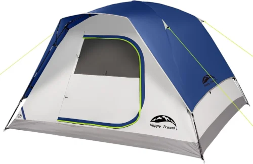 Alternative view of Travel Camping Tent, 4 Person Dome Tents for Camping with Rainfly, Waterproof Clip Easy Setup Portable Family Tent