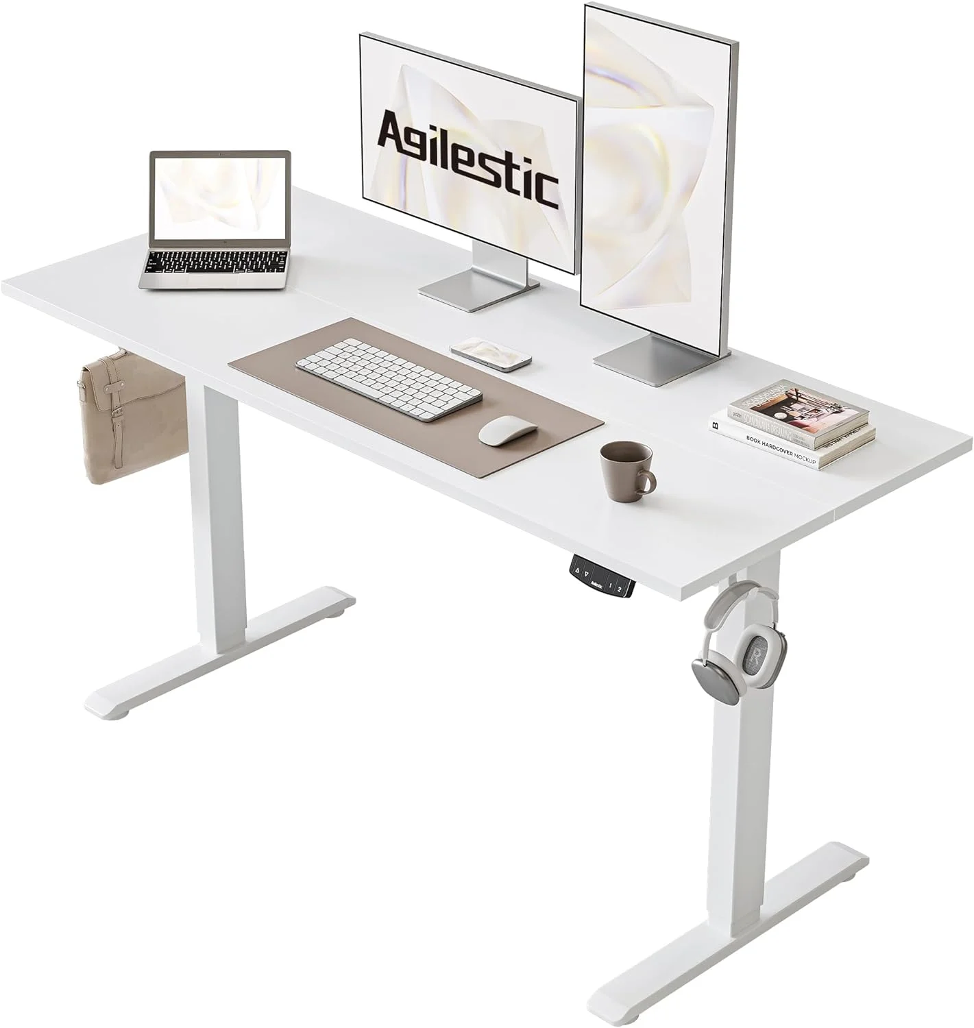 Electric Standing Desk, 48 x 24 Inches Height Adjustable Desk - Image 26
