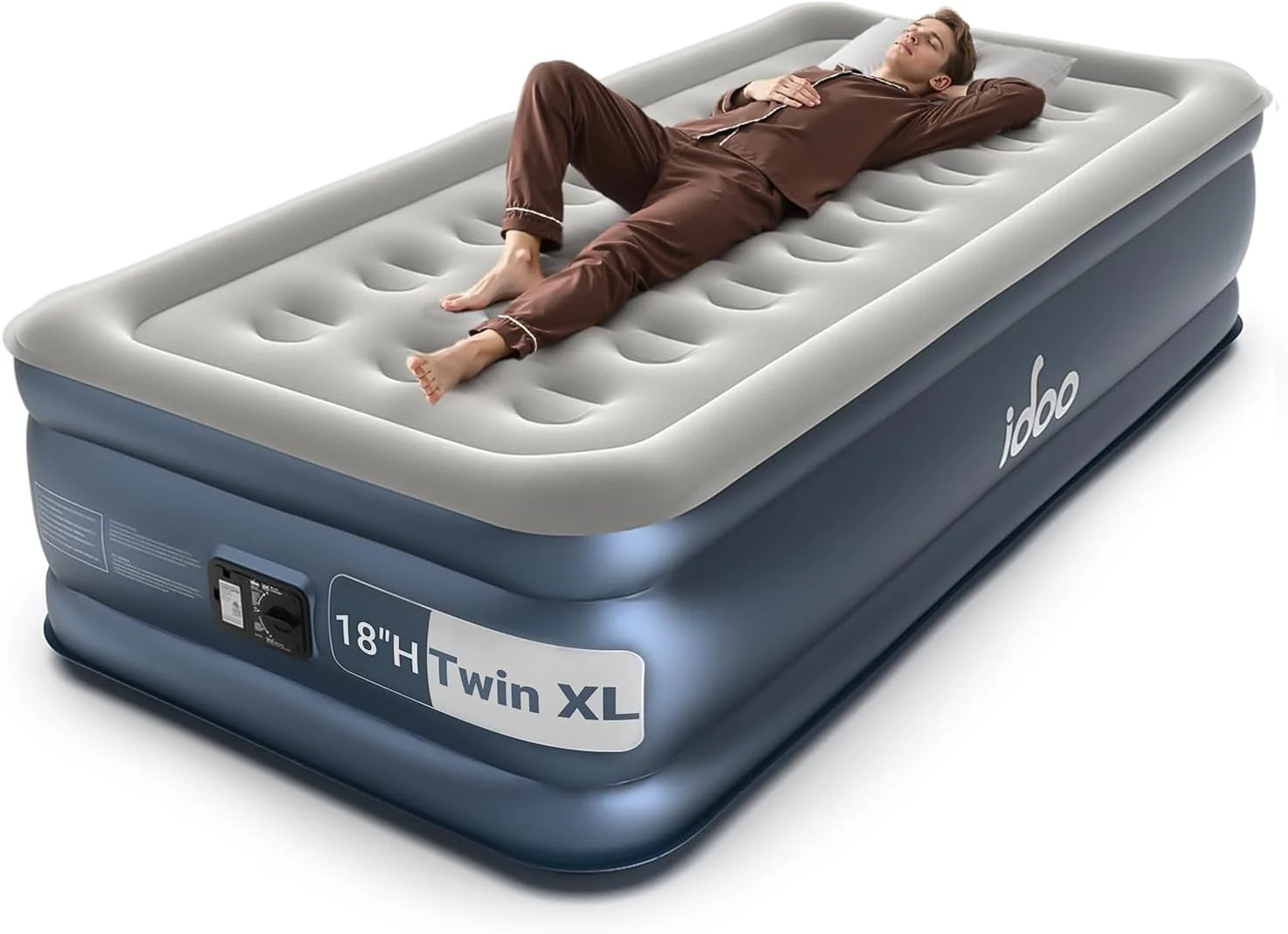Queen Air Mattress with Built in Pump, 18 Raised Comfort Inflatable Blow up Mattress, Upgraded Support Structure - Image 2