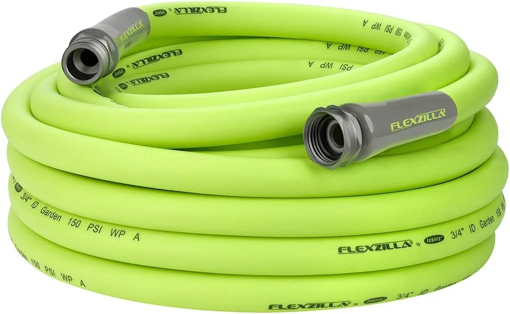 Garden Hose 3/4 in. x 100 ft., Lightweight All-Weather Water Hose, Durable and Flexible, Leak-Free Connections