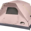 Travel Camping Tent, 4 Person Dome Tents for Camping with Rainfly, Waterproof Clip Easy Setup Portable Family Tent