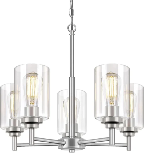 33.5'' Dia 8-Light Chandelier for Dining Room Kitchen Island