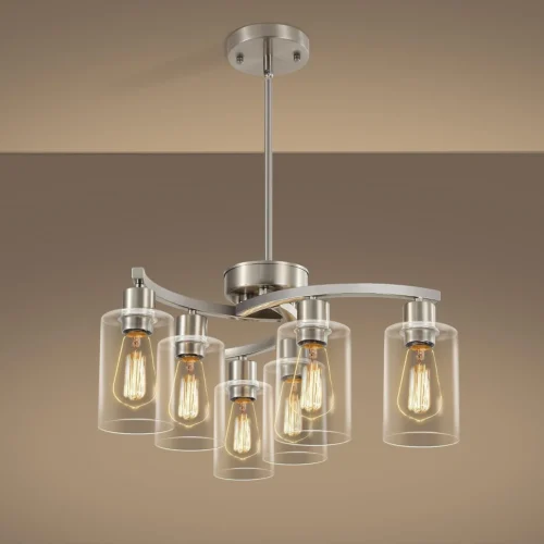 6 Light Modern Chandeliers for Dining Room