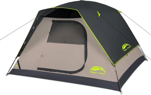 Travel Camping Tent, 4/6 Person Dome Tents for Camping with Rainfly, Waterproof Clip Easy Setup Portable Family