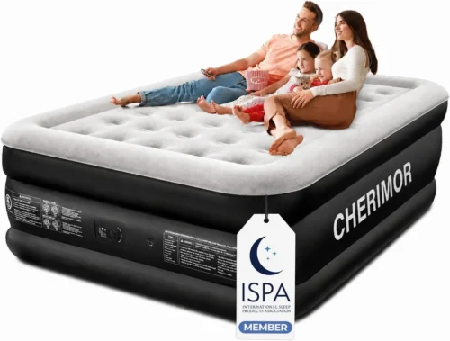Alternative view of Nook Queen Air Mattress with Built-in Pump, 18 Raised Comfort, 48Hr Leak-Proof Test, Supports 800 lbs