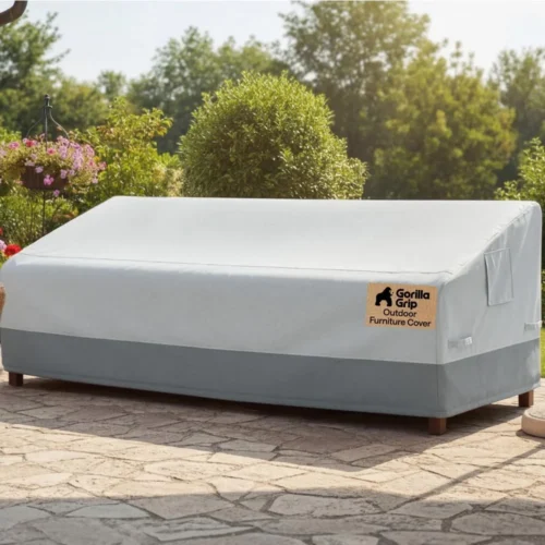 Alternative view of GRIP Waterproof Large Outdoor Patio Sofa Cover, 3 Seater 80 Inch, Heavy Duty 600D Furniture Covers Sets for - For Outdoor Living
