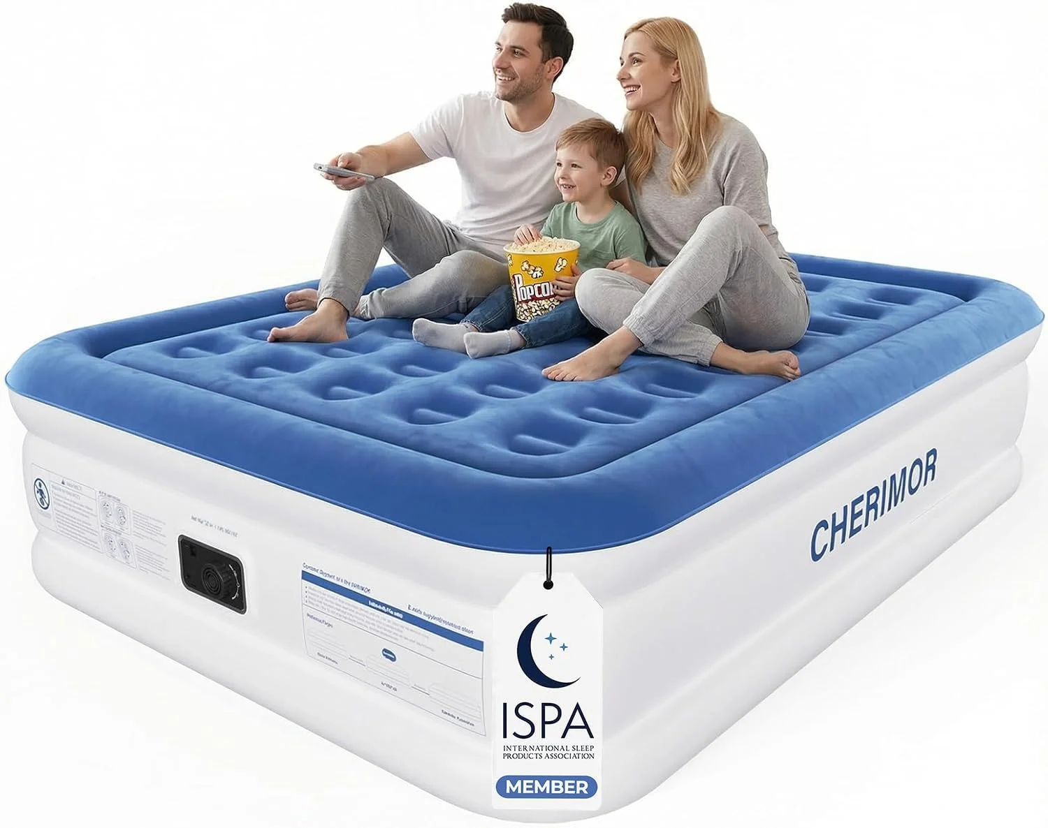 Queen Air Mattress with Built-in Pump, 18 Raised Comfort, 48Hr Leak-Proof Test, Supports 800 lbs - Image 4
