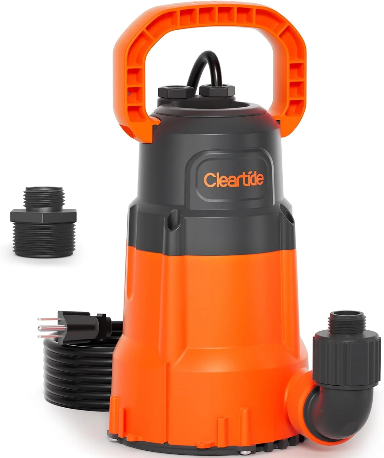 1/3 HP Submersible Utility Pump, 2790 GPH High Flow, Portable Sump Pump with Auto Water Sensor - Image 2