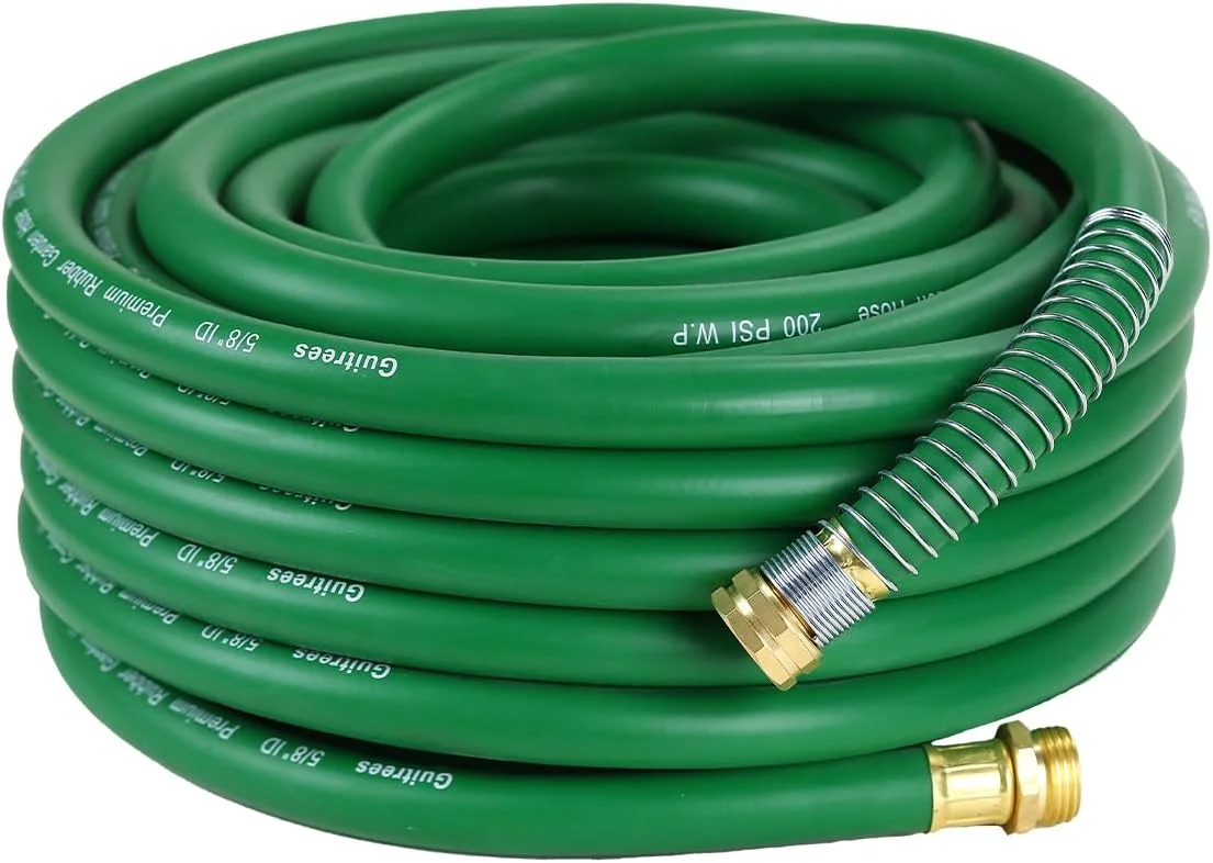 50FT 5/8 Heavy Duty Rubber Garden Hose, 300psi Working, 1000psi Burst - Image 7
