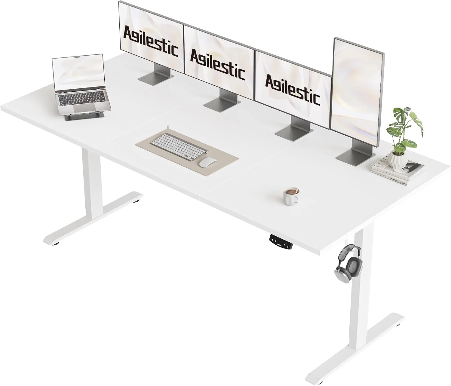 Electric Standing Desk, 48 x 24 Inches Height Adjustable Desk - Image 42