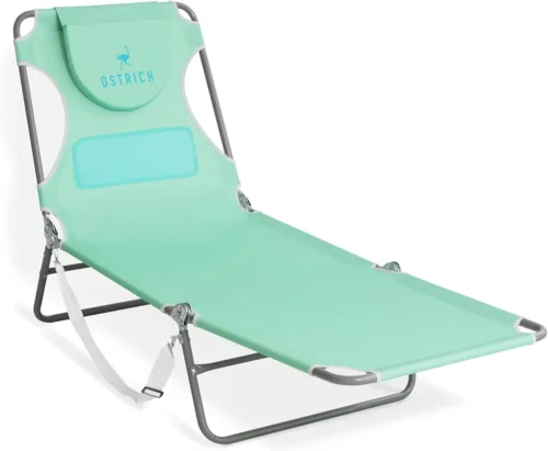 Alternative view of the Ladies Comfort Lounger with Chest Support, Foldable and Portable Reclining Outdoor Patio Beach Lawn Camping