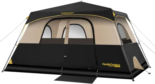 4/6/8/10 Person Instant Tent for Camping Setup in 60s, Camping Tent with Rainfly & Windproof