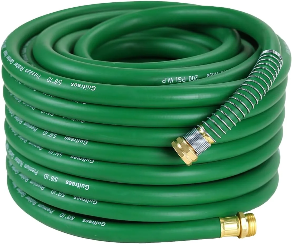 50FT 5/8 Heavy Duty Rubber Garden Hose, 300psi Working, 1000psi Burst - Image 6