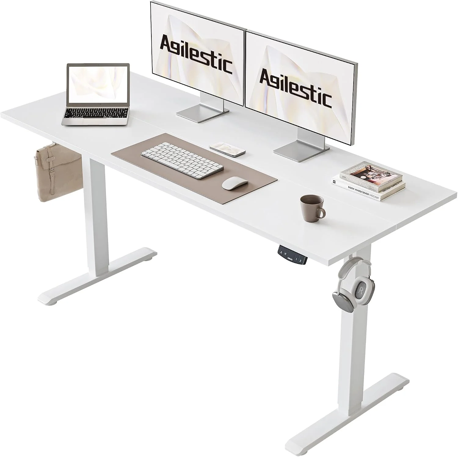 Electric Standing Desk, 48 x 24 Inches Height Adjustable Desk - Image 8