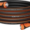 Tools Garden Hose 5/8, Water Hose Heavy Duty, 100ft Male to Female Fittings, Burst 600 PSI