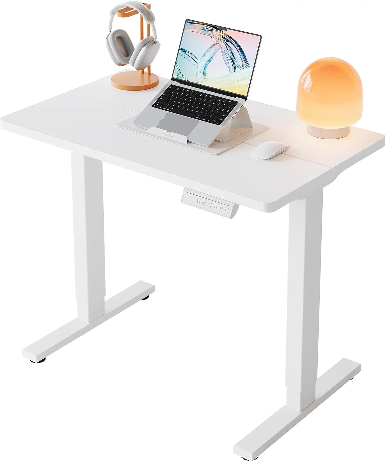 32 Small Electric Standing Desk Adjustable Height, 4 Memory Height Settings - Image 42