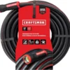 Heavy Duty Professional Grade Black Garden Hose, 100 Feet x 5/8 Inch