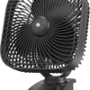 20000mAh Rechargeable Portable Clip-on Fan, Battery Operated, Last 78 Hrs, 4 Speeds with Light & Hook