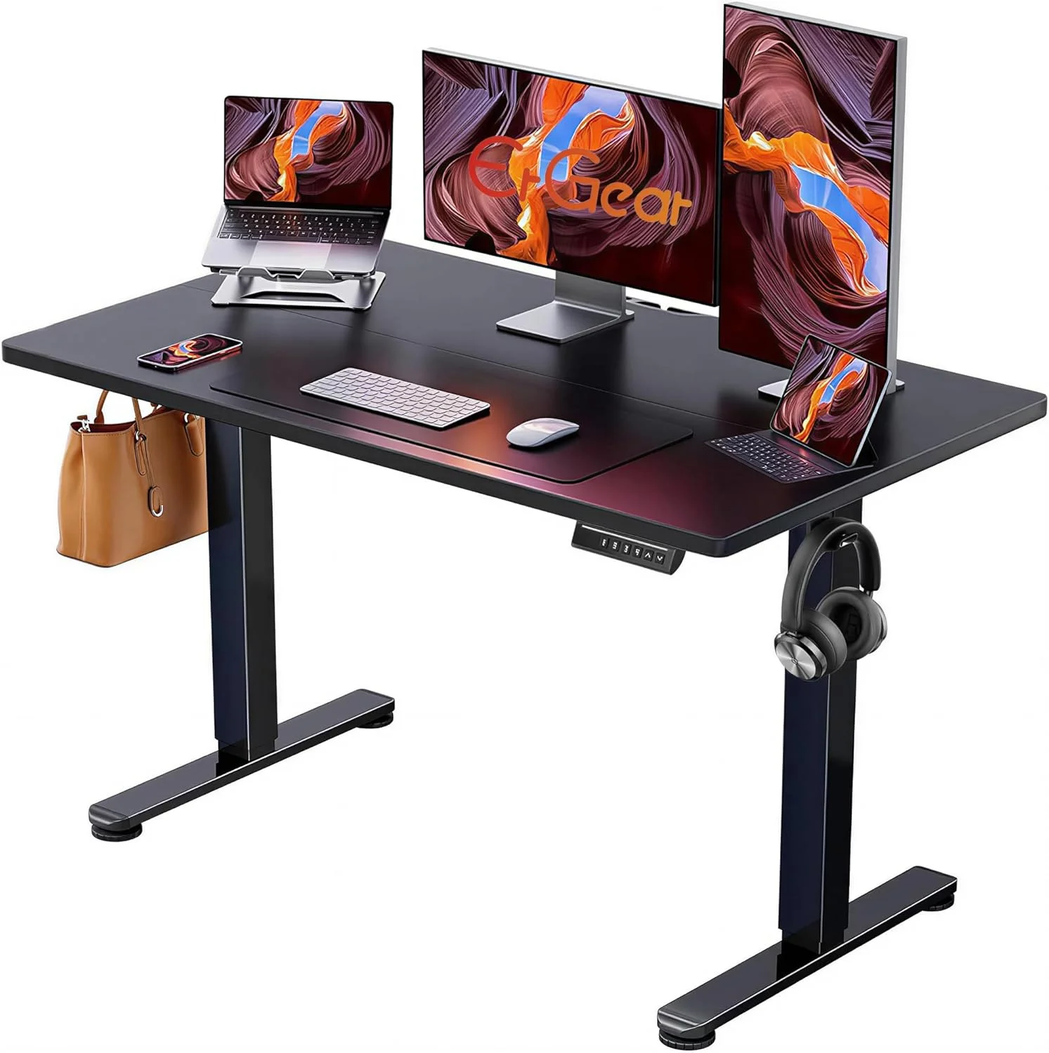 Height Adjustable Electric Standing Desk, 48 x 24 Inches Sit Stand up Desk - Image 41