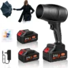 Blower Cordless, Powerful Handheld Electric Blower with 2??21V Batteries, Lightweight Leaf Blower for Lawn Care - For Yard Cleanup