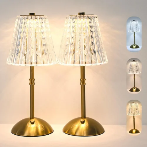 Alternative view of 2 Pack Touch Cordless Rechargeable Table Lamp, Dimmable, 3-Color Temperature