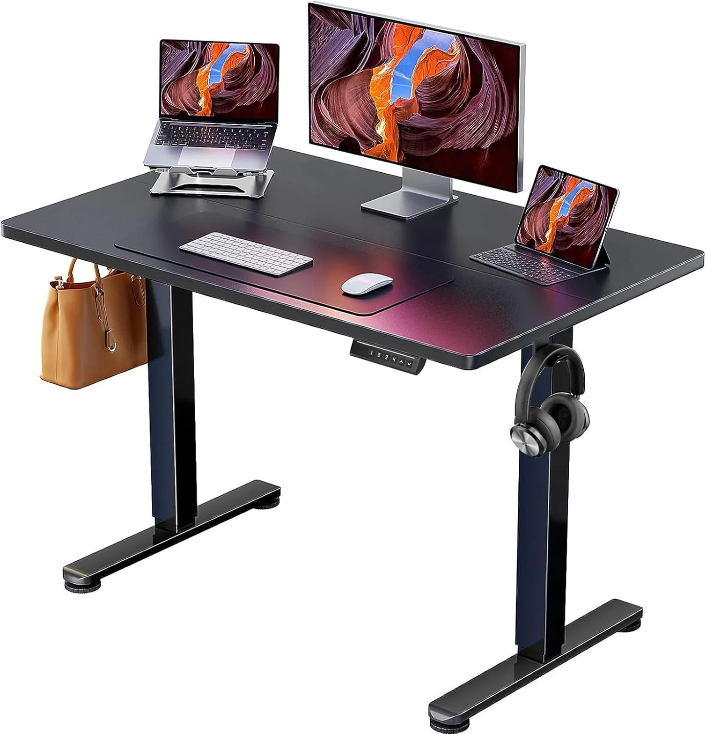 Height Adjustable Electric Standing Desk, 48 x 24 Inches Sit Stand up Desk - Image 4