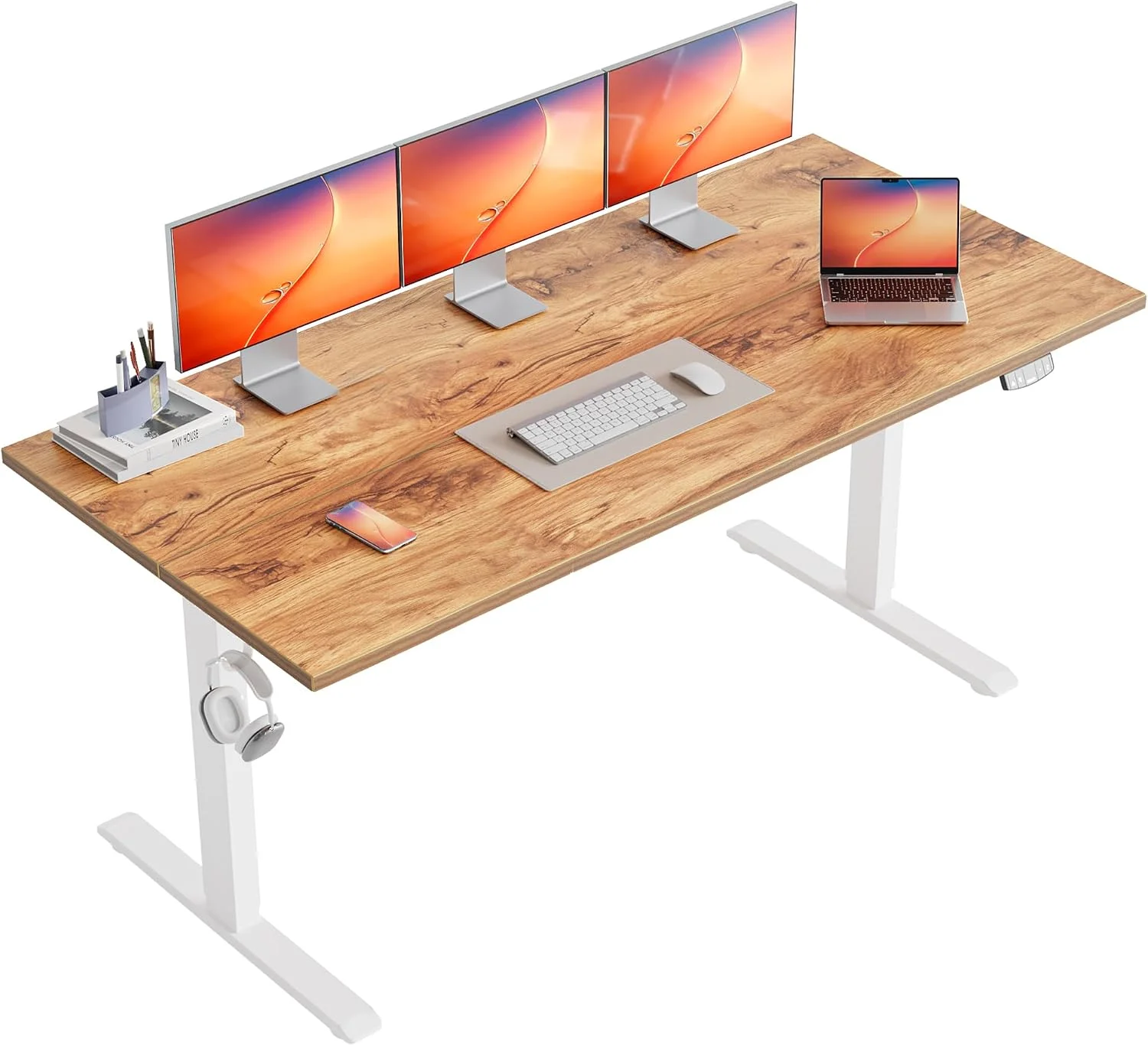 Electric Standing Desk, 48 x 24 Inches Height Adjustable Desk - Image 35