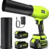 Nook Leaf Blower Cordless with Battery and Charger, 980, 000 RPM, Extended Nozzle, Lightweight Handheld, Blower for - For Yard Cleanup