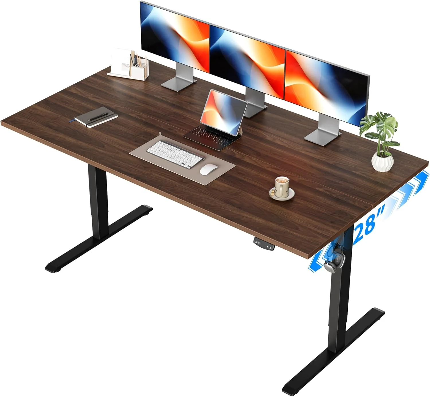 Electric Standing Desk, 48 x 24 Inches Height Adjustable Desk - Image 43