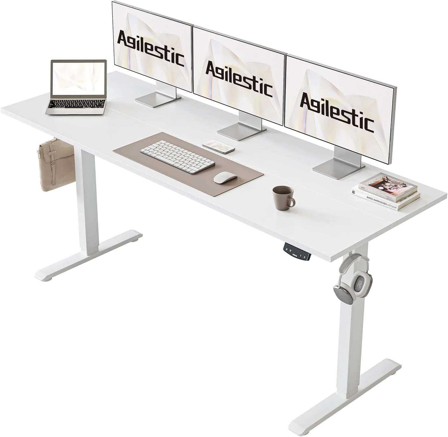 Electric Standing Desk, 48 x 24 Inches Height Adjustable Desk - Image 36