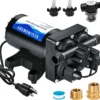 33-Series Industrial Water Pressure Pump 110V AC 4.0GPM 50PSI RV Fresh Water Diaphragm Pump include Garden
