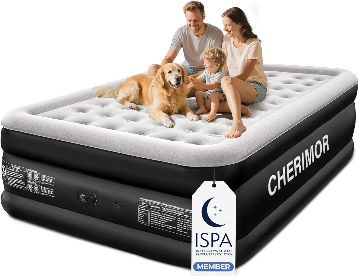 Queen Air Mattress with Built-in Pump, 18 Raised Comfort, 48Hr Leak-Proof Test, Supports 800 lbs - Image 3
