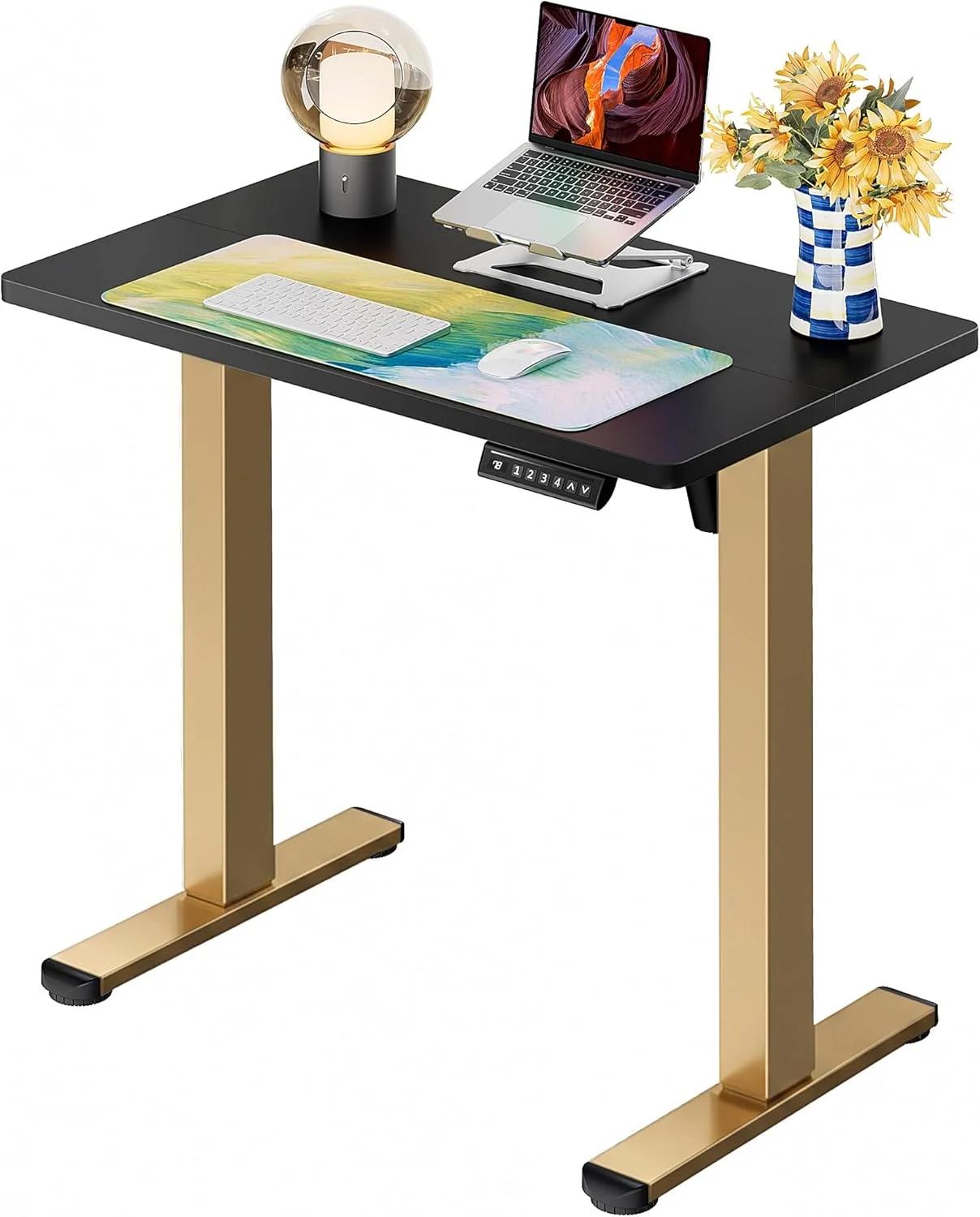 Height Adjustable Electric Standing Desk, 48 x 24 Inches Sit Stand up Desk - Image 37