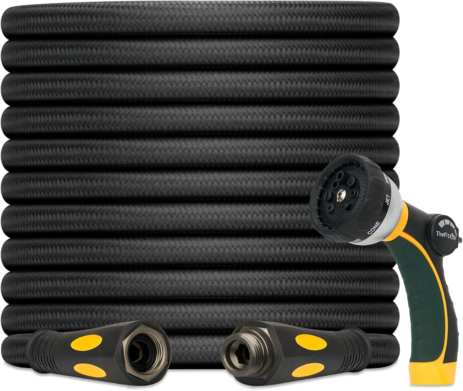 Garden Hose 100 ft, Heavy Duty 100ft Non-Expandable Long Water Hose, 1/2 id x 100 Feet