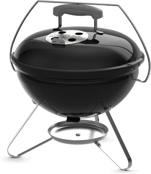 Smokey Joe 14 Charcoal Grill, Portable Compact Charcoal BBQ Kettle with Tuck?N?Carry? Lid Lock & Durable