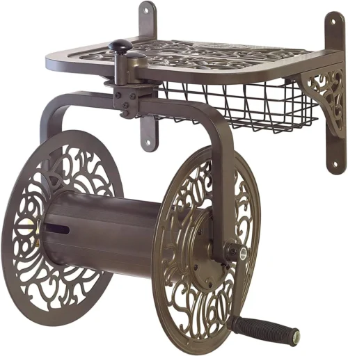 Alternative view of Garden 710 Navigator Rotating Garden Hose Reel, Holds 125-Feet of 5/8-Inch Hose - Bronze