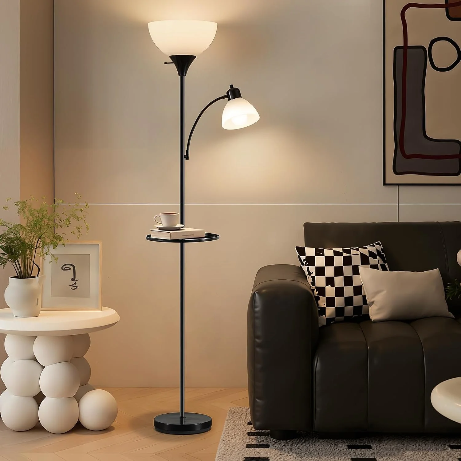 Floor Lamp, Bulb Included, Industrial Lamps for Living Room - Image 2
