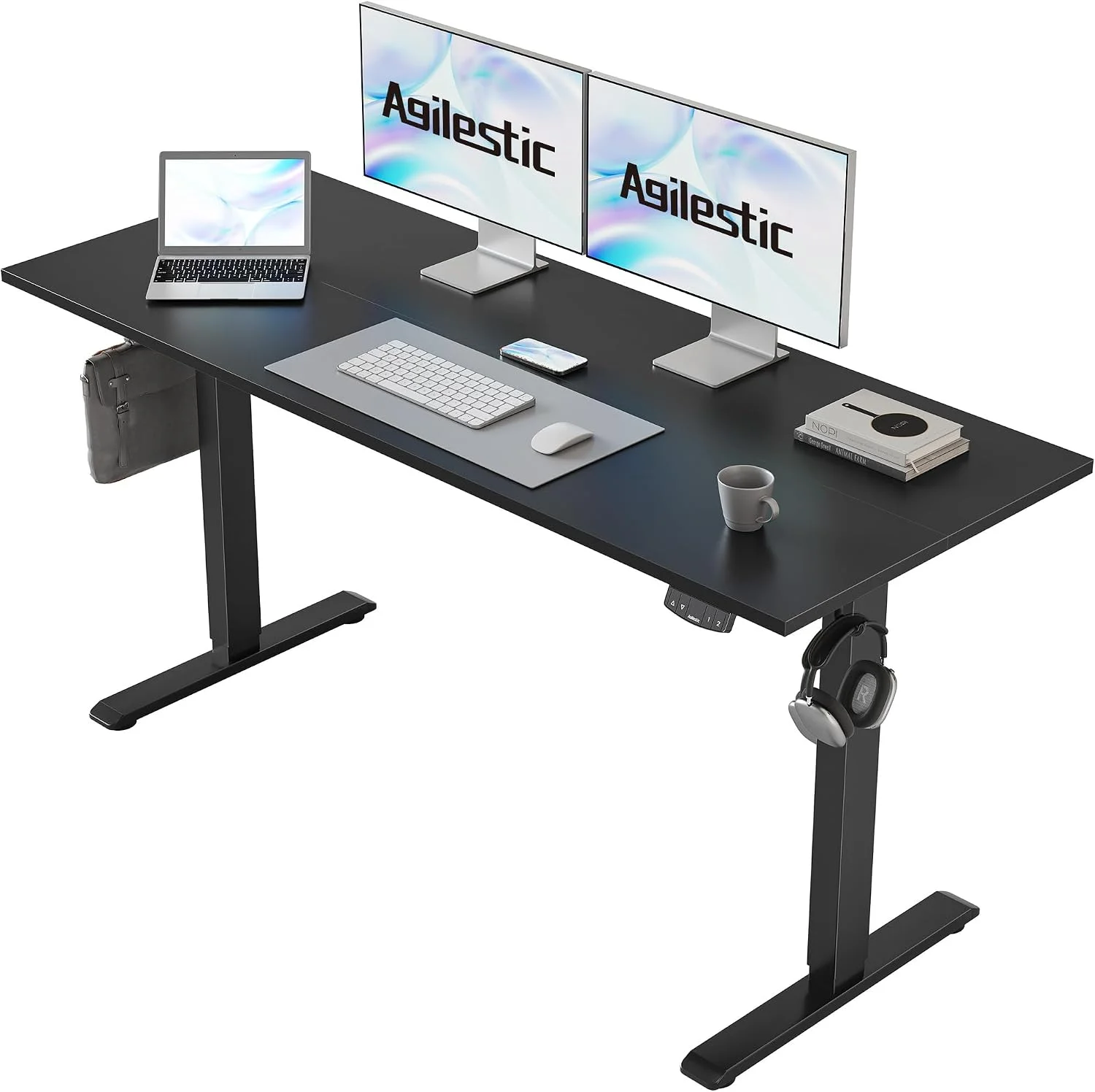 Electric Standing Desk, 48 x 24 Inches Height Adjustable Desk - Image 21