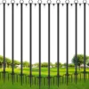 4 Pack String Light Poles, 10 Ft Metal Poles with Fork for Outdoor String Lights, Outdoor Light Poles with Fork - For Home Projects