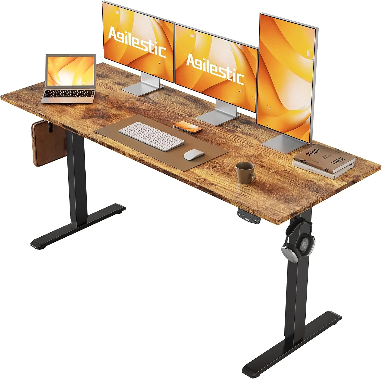 Electric Standing Desk, 48 x 24 Inches Height Adjustable Desk - Image 41