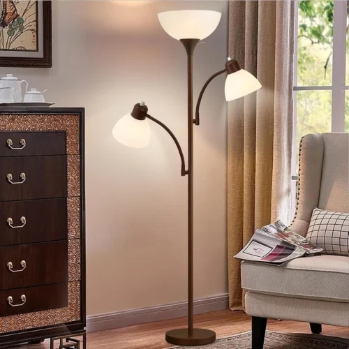 Floor Lamp, Bulb Included, Industrial Lamps for Living Room