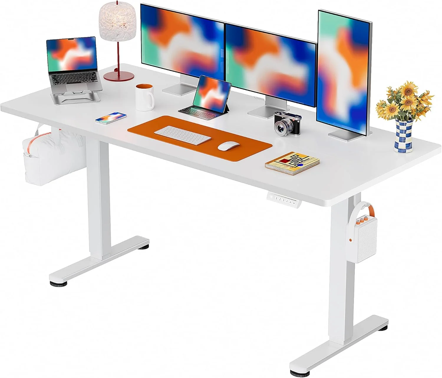Height Adjustable Electric Standing Desk, 48 x 24 Inches Sit Stand up Desk - Image 22