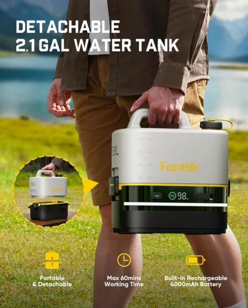 Alternative view of Nook NB10 Nano Portable Cordless Electric Sprayer w/2.1Gal Tank, HD LED Display, 4000mAh Lithium Battery & Built-in