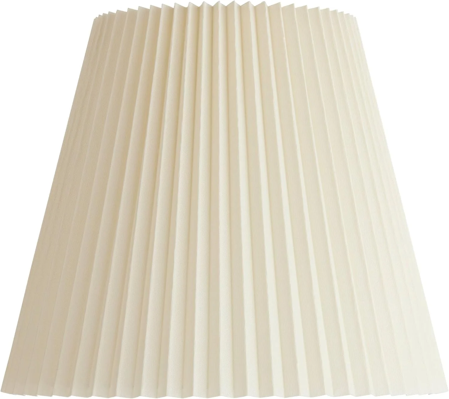 Top x 17 Bottom x 14 1/2 High x 14 3/4 Slant Lamp Shade (Pre-Assembled) Replacement Large Ivory White Bell Round - Image 5