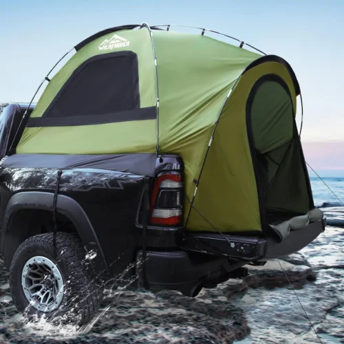 Bed Tent, Waterproof PU3000mm Pickup Truck Tent for Camping 5.5-6.0 Ft Bed, 2-3 Person Sleeping Truck Tent