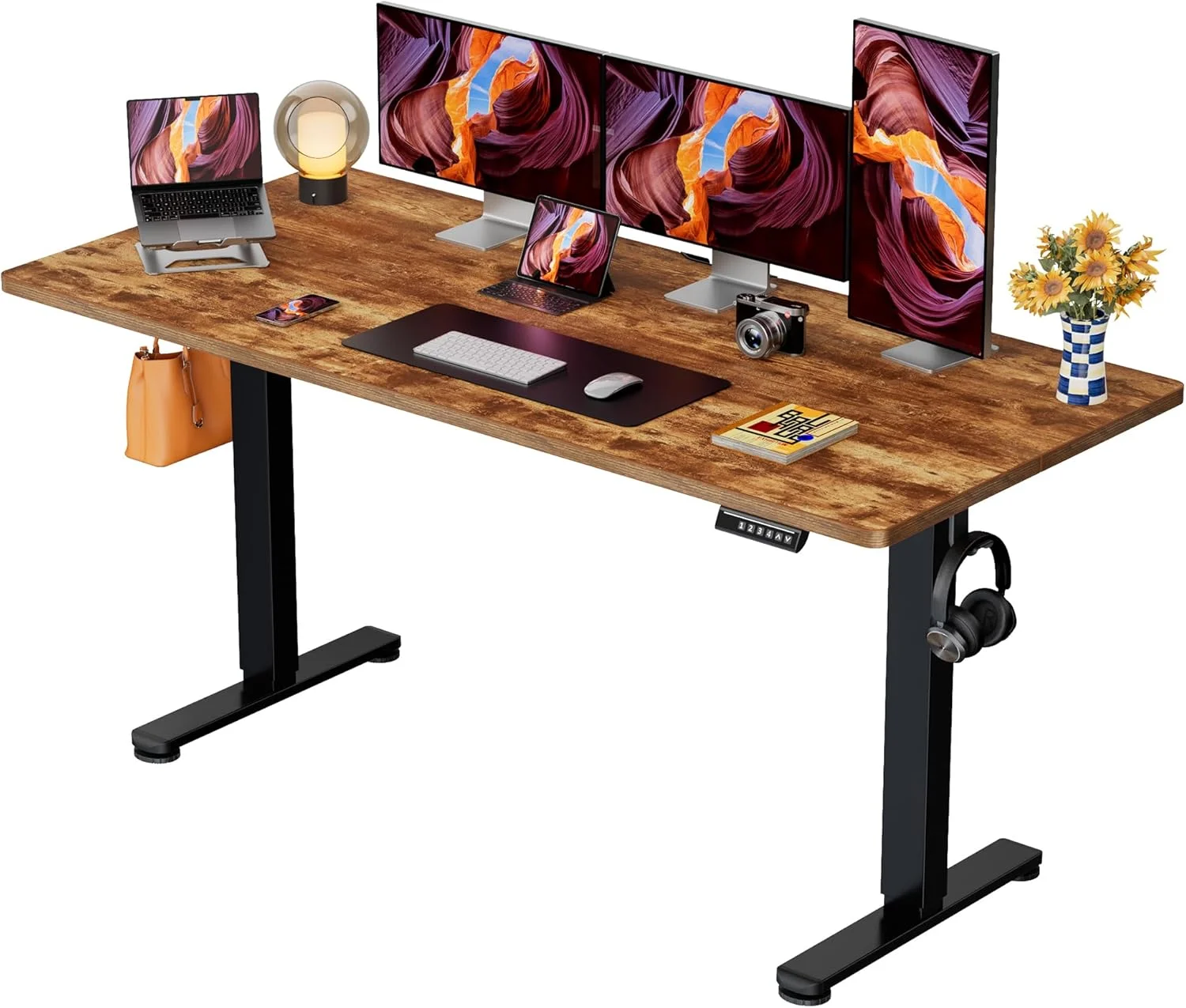 Height Adjustable Electric Standing Desk, 48 x 24 Inches Sit Stand up Desk - Image 9