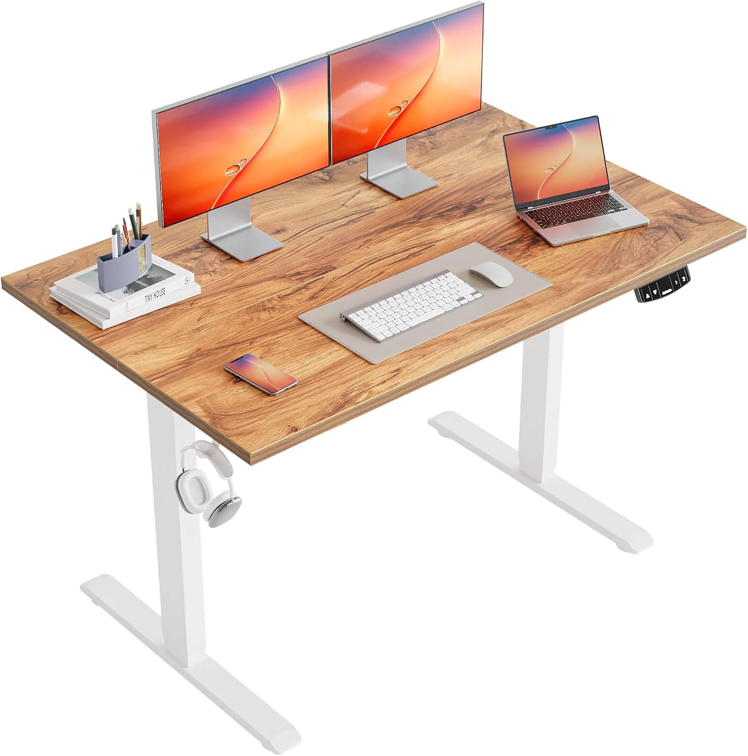 Electric Standing Desk, 48 x 24 Inches Height Adjustable Desk - Image 9