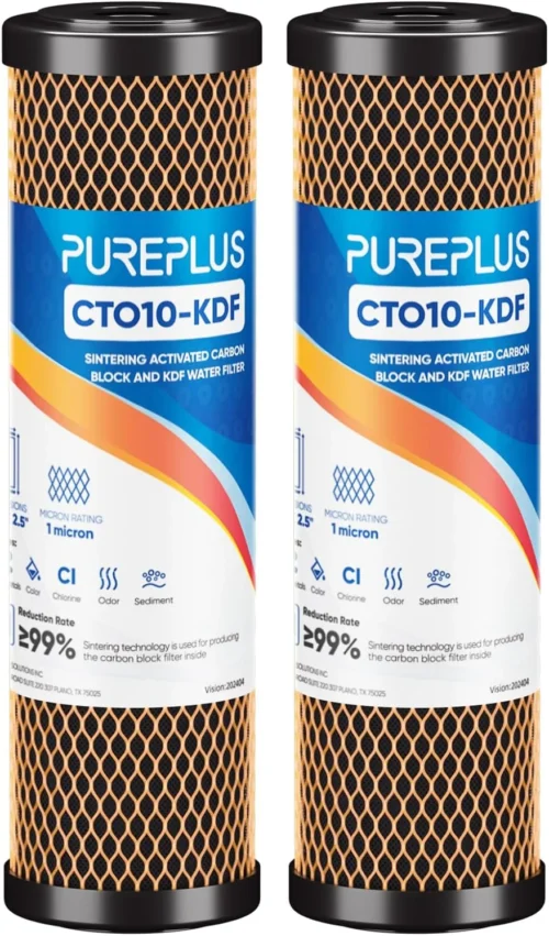 Nook Micron 2.5 x 10 Whole House CTO Carbon Water Filter Cartridge Replacement for Under Sink Water Filter System, Dupont - For Home Projects